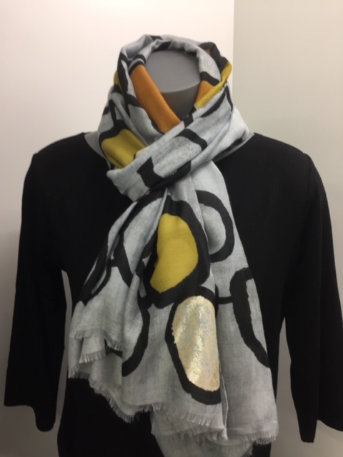 mustard gold scarf