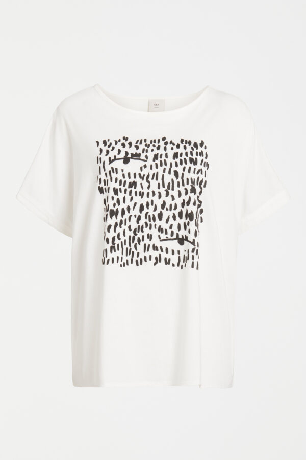 ELK - Bruk Tee - Black Tropea Placement Print - Image 2