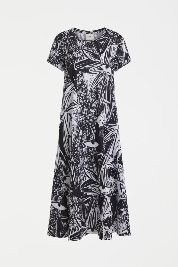 ELK - Haki Dress - Tropea Print - Image 2