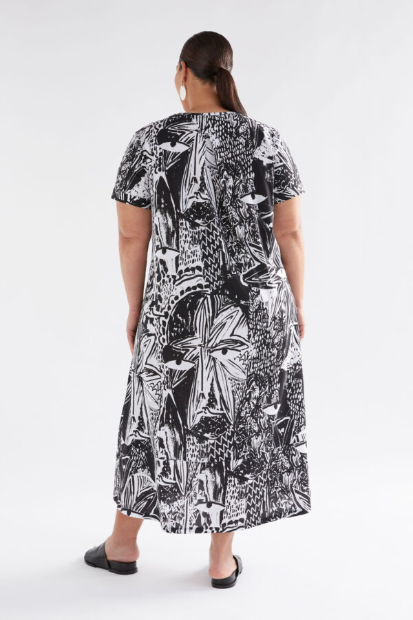 ELK - Haki Dress - Tropea Print - Image 4