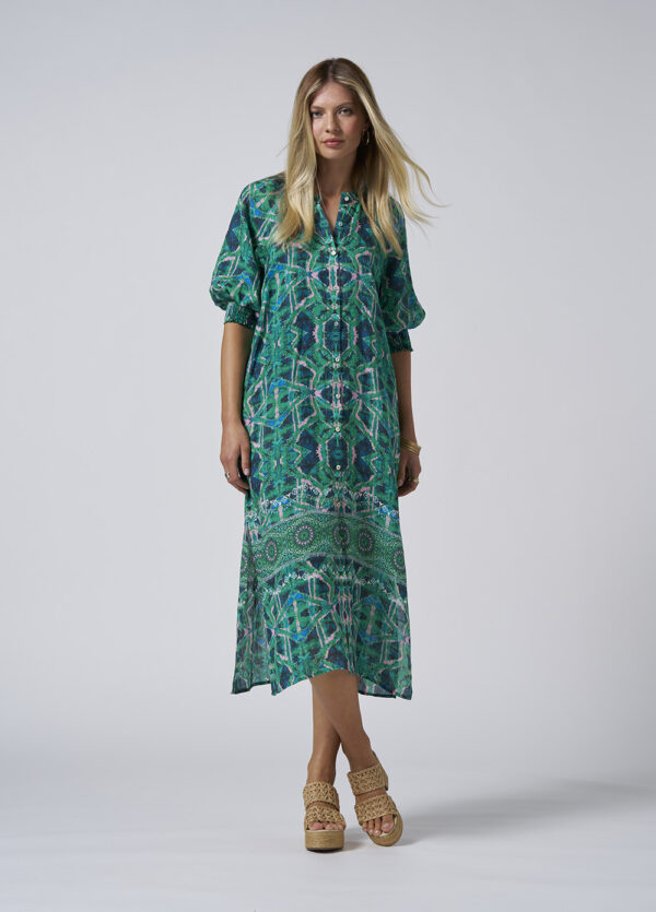 LOOBIES Story - Gia Shift Dress LS2827 - Kelly Green