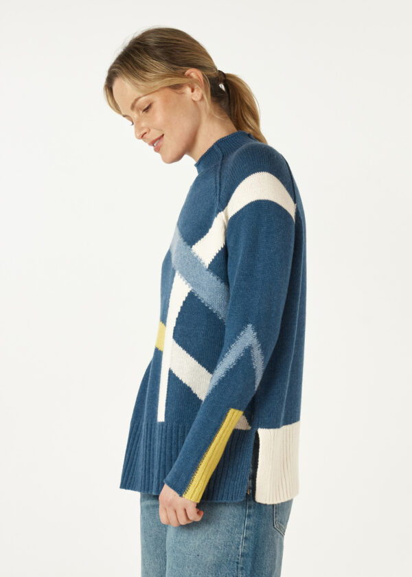 ZAKET & Plover - Road Map Jumper ZP7104 - Denim - Image 4