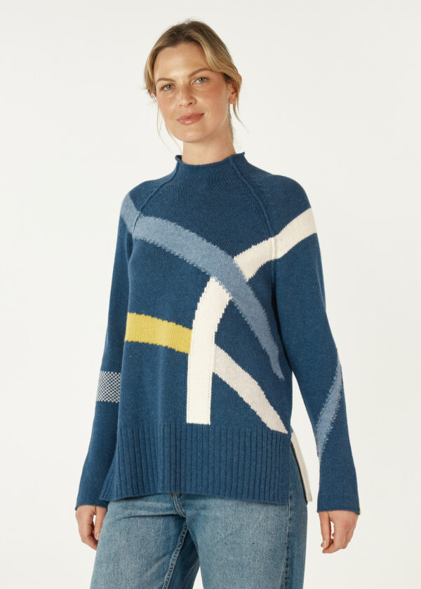 ZAKET & Plover - Road Map Jumper ZP7104 - Denim - Image 5