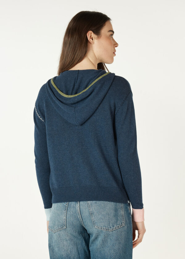 ZACKET & PLOVER - Hand Craft Hoodie ZP7139 - Denim - Image 2