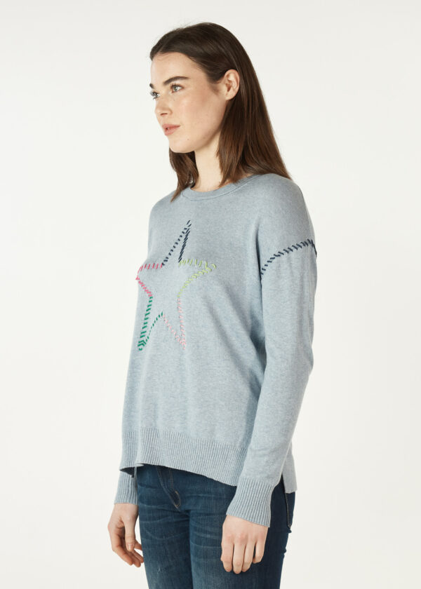 ZAKET & Plover - Super Star Jumper ZP7138 - Chambray - Image 3