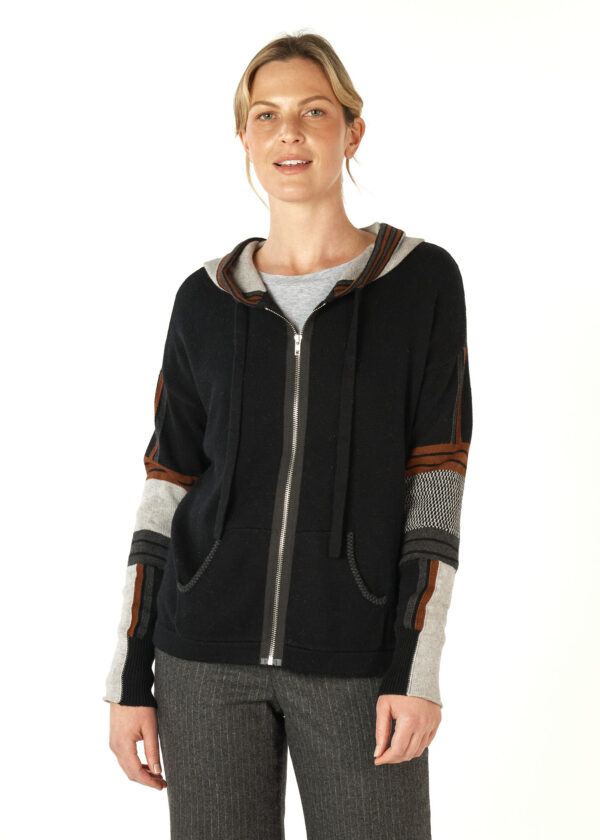 ZAKET & Plover - Multi Media Hoodie ZP7143 - Black - Image 2