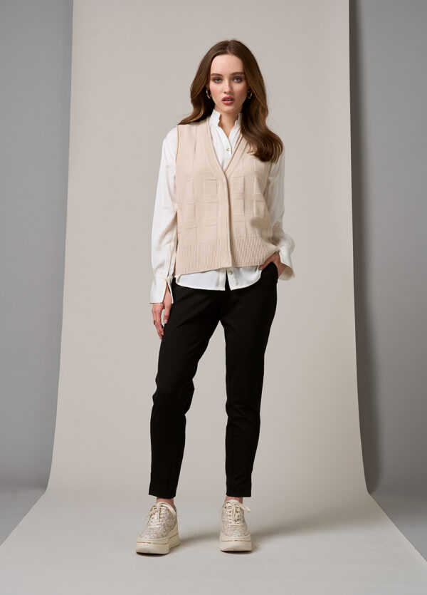 LOOBIES STORY- LSK2520 Pippa Vest- Bone