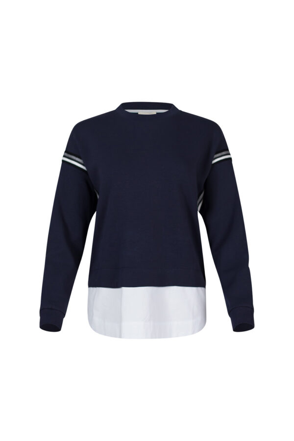 Madly Sweetly - Osbourne Sweatshirt MS1542 - Navy - Image 2