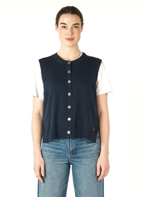 ZAKET & Plover - Essential Button Vest ZP7152 - Denim - Image 4