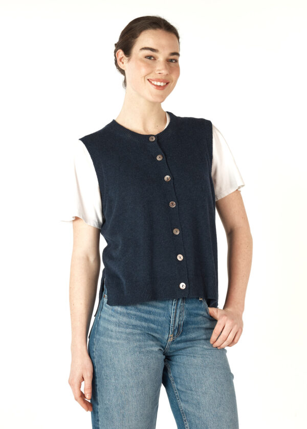 ZAKET & Plover - Essential Button Vest ZP7152 - Denim