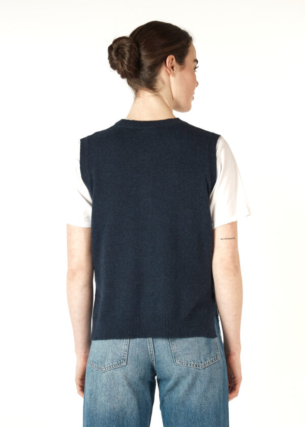 ZAKET & Plover - Essential Button Vest ZP7152 - Denim - Image 7