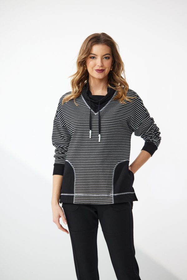 Newport - Terrace Stripe Sweatshirt NP28990 -Black Stripe