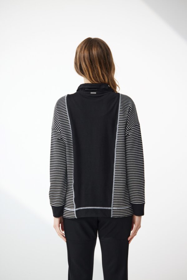 Newport - Terrace Stripe Sweatshirt NP28990 -Black Stripe - Image 2