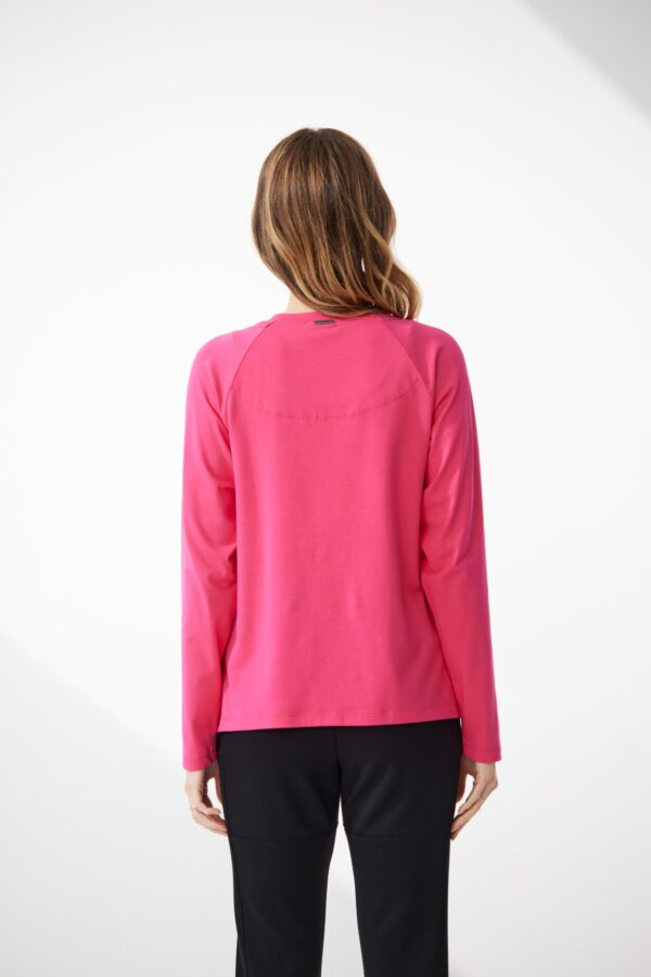 Newport - Plaza Long Sleeve Tee NP28991 - Hot Pink - Image 2