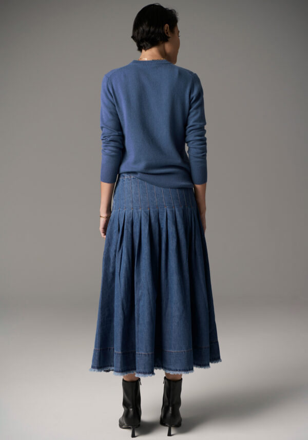 POL - Reece Denim Skirt PP5220 - Blue Wash - Image 4