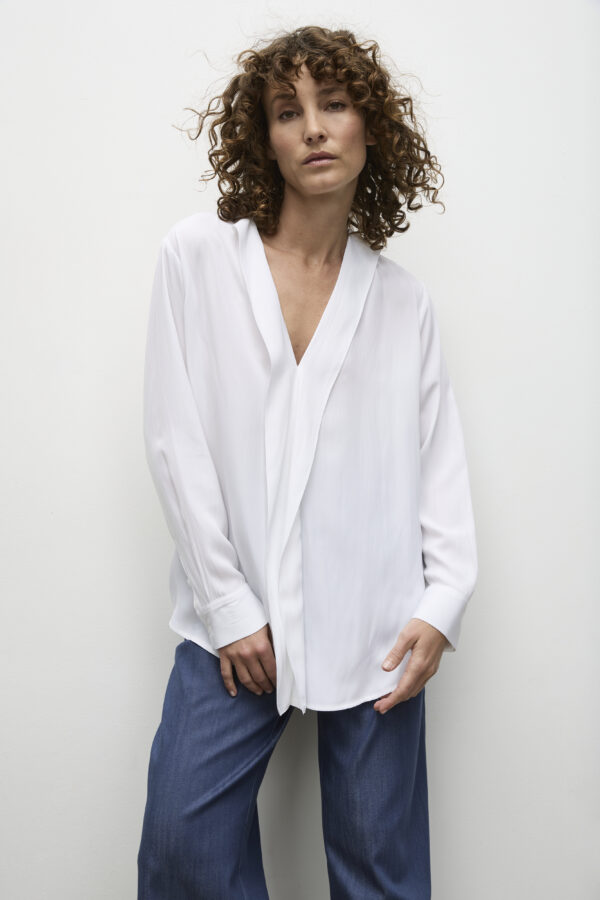 MELA PURDIE - Ribbon edge Shirt F678627 White - Image 3