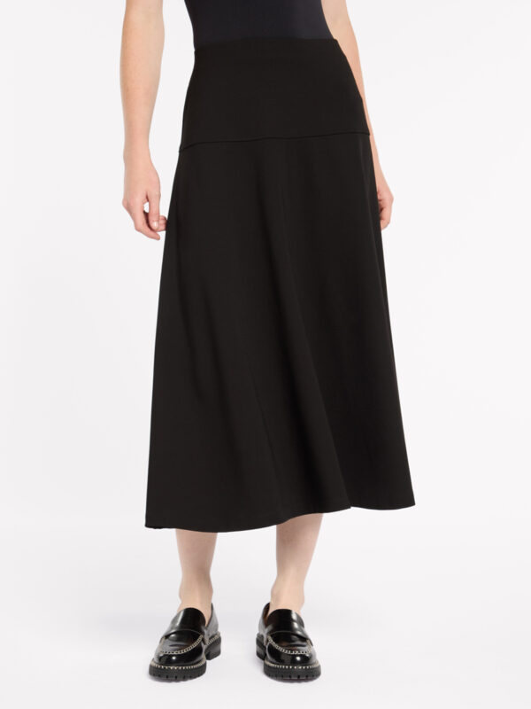 Marco Polo - Fit and Flare Ponte Skirt YTMP5043 - Black