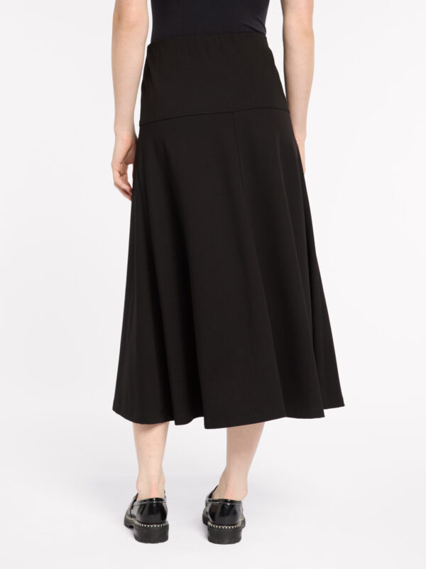 Marco Polo - Fit and Flare Ponte Skirt YTMP5043 - Black - Image 3