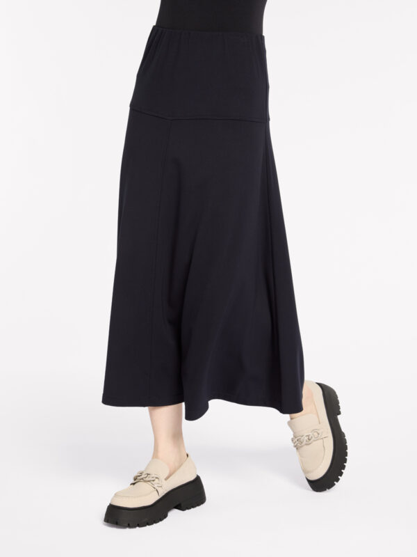 Marco Polo - Fit and Flare Ponte Skirt YTMP5043 - Navy - Image 4