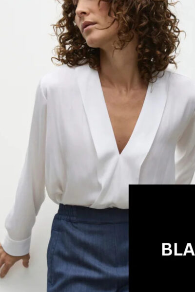 MELA PURDIE - Ribbon edge Shirt F678627- Black