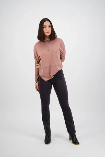 Vassalli - Straight Leg Pinwale Cord Pant  5911 M - Charcoal