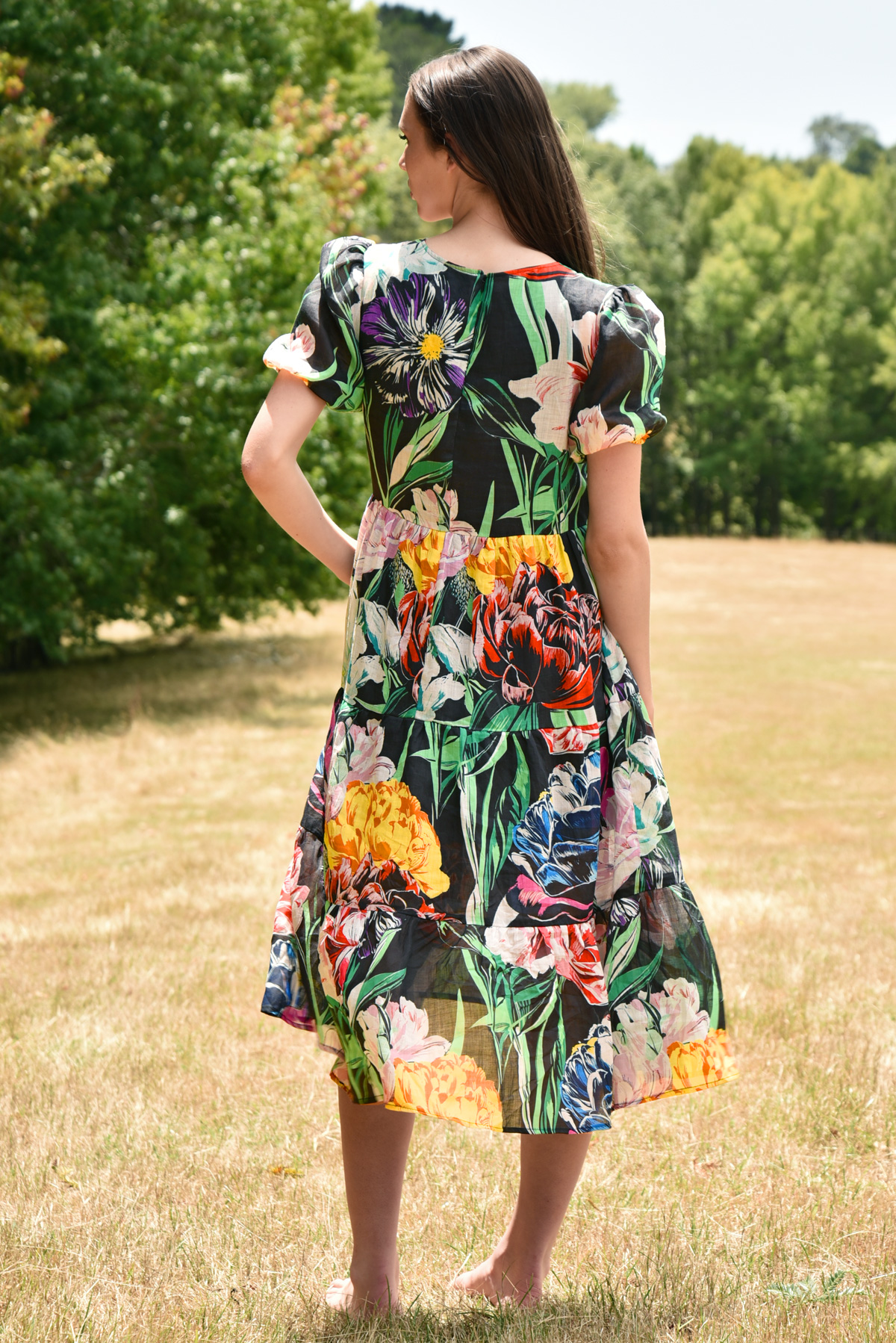 Curate by Trelise Cooper - Dreaming Of Spring Dress - Black Floral - Image 3