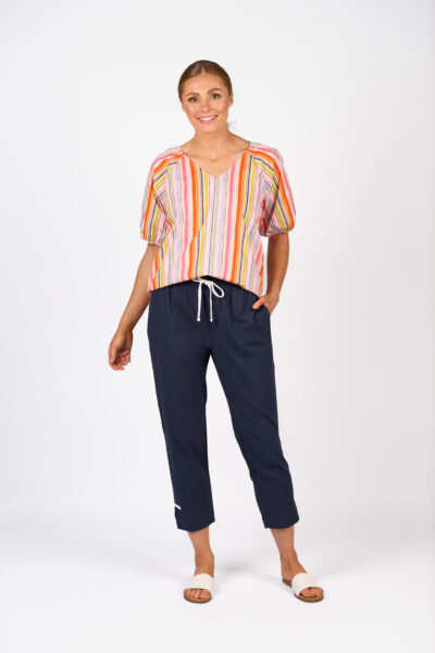 Knewe - Checker Pant K7076 - Ink/White