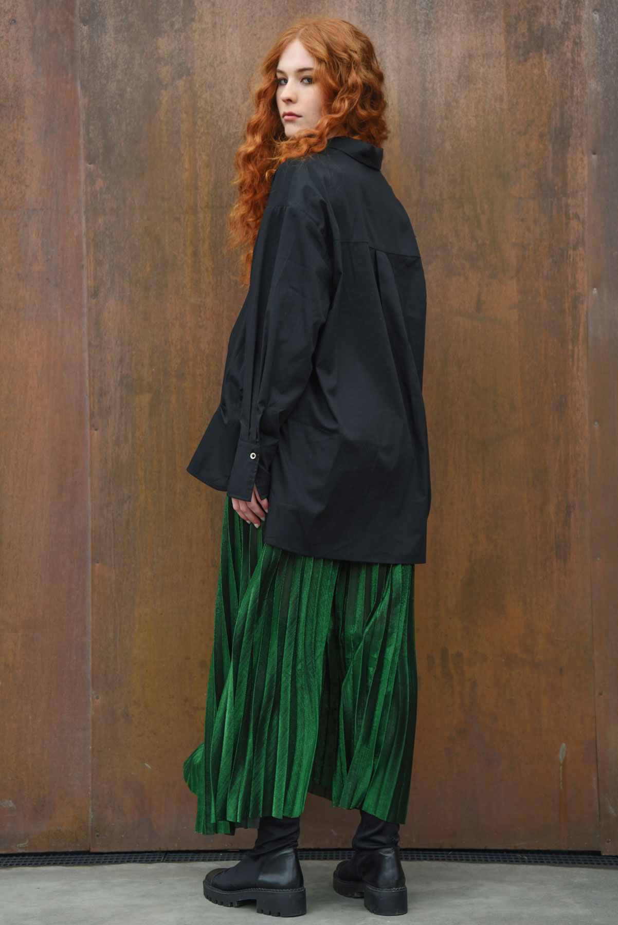 Curate – Forever Long Skirt – Green - Image 4