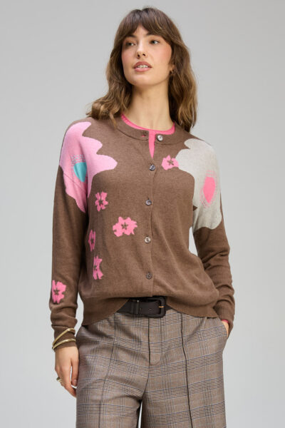 ZAKET and Plover – Petal Play Cardi ZP8121 – Bark