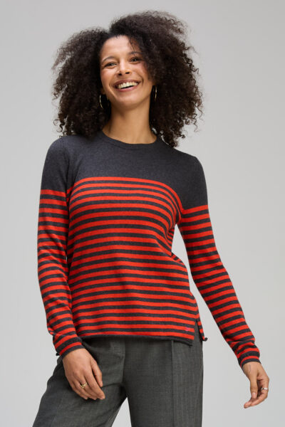 ZAKET and Plover – Detail Stripe Crew ZP8143 – Charcoal