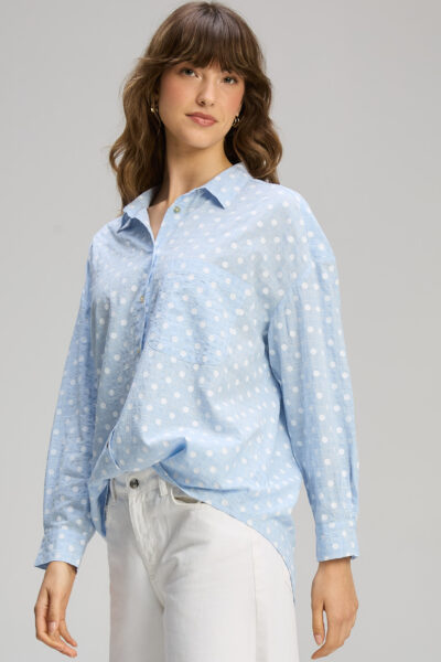 ZAKET and Plover – Spotty Shirt Essential ZP8158 – Sportino White