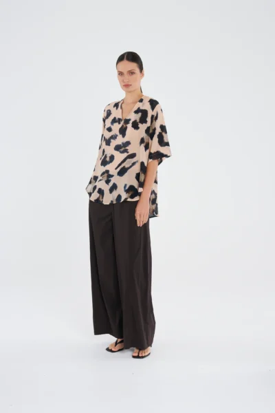 MELA PURDIE- Swish Plaza top F855 8839 - Blur