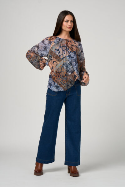 Loobie’s story - Byzantium Top LS3211B - Indigo Multi