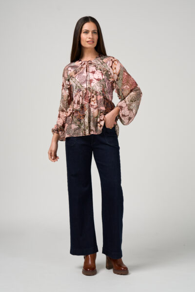 Loobie’s Story – Byzantium Blouse LS3244 – Blush Multi