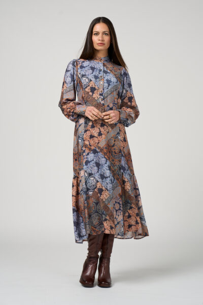Loobie’s Story – Byzantium Midi Dress LS3246 – Indigo Multi