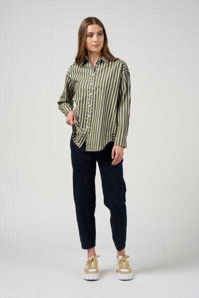 Madly Sweetly – Direction Stripe Shirt MS1827 – Sage