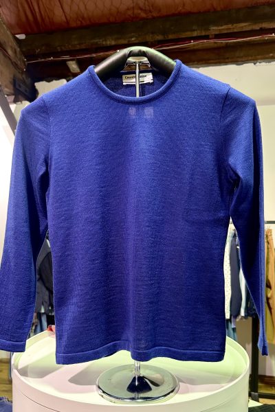 Country Laine – CL0124P Plain Crew Neck – Atlantic