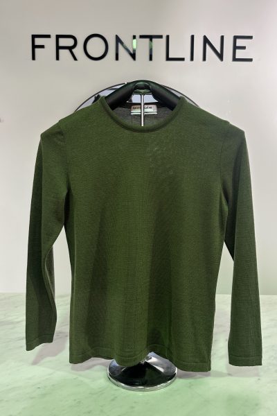 Country Laine – CL0124P Plain Crew Neck – Olive