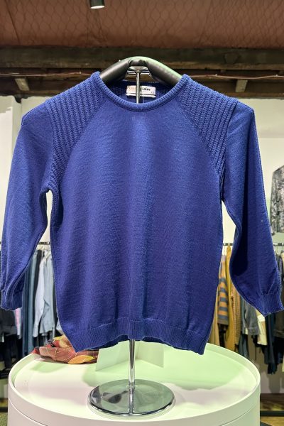 Country Laine – CL0119 Rib Shoulder Jumper – Atlantic