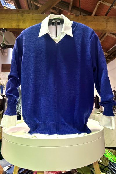 Country Laine – CL0113 Harlequin Jumper – Atlantic