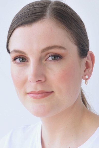 Archer House - 21-110 Genuine Pearl Drop  Stud Earrings - Cream Pearl/Gold