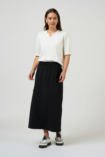 Madly Sweetly - Matchwork Skirt MS1533 -Black