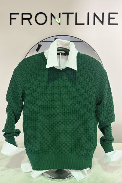 Country Laine – CL0057 Basketweave Jumper – Kelly Green