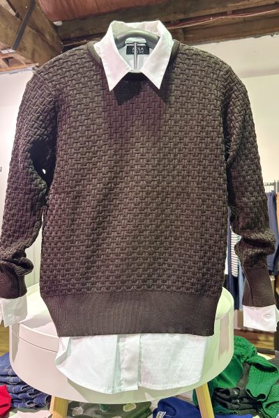 Country Laine - Basket Weave Jumper CL0057 - Cocoa