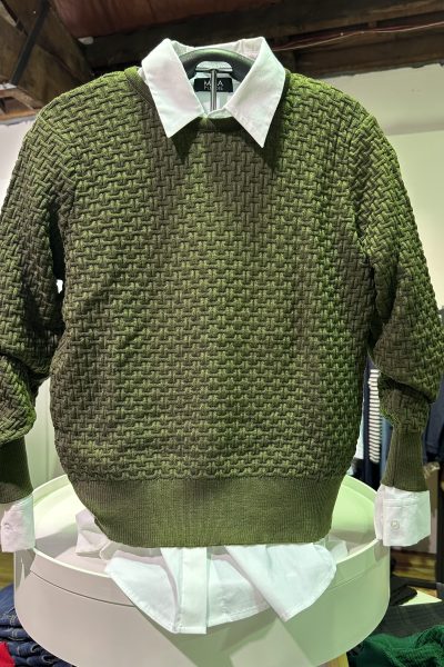 Country Laine - Basket Weave Jumper CL0057 - Olive