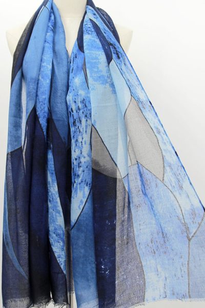 Frontline Scarf-Them blues Abstract Scarf -26CSK-5