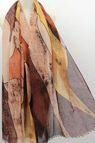 Frontline Scarf-Abstract Scarf -Amber 26CSK-7