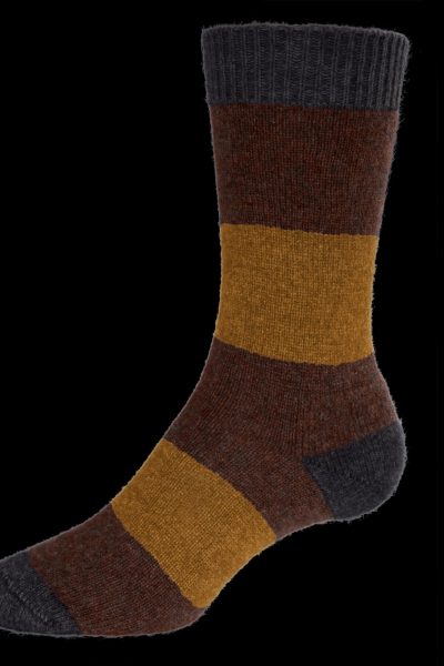 Noble Wilde - Hoop Sock - Charcoal Base