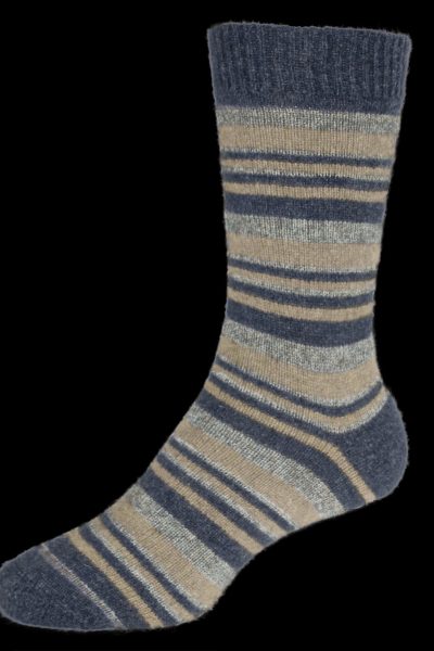 Noble Wilde - Mini Stripe Sock - Pumice Base