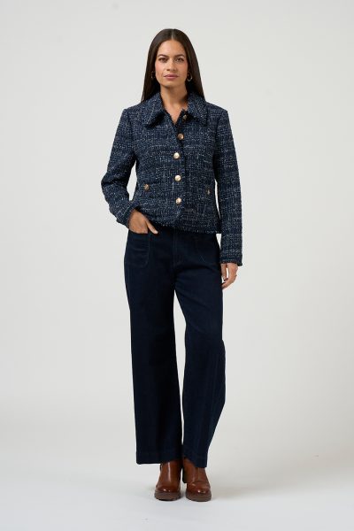 Loobie’s Story - Inez Jacket LS3279 - Indigo Multi